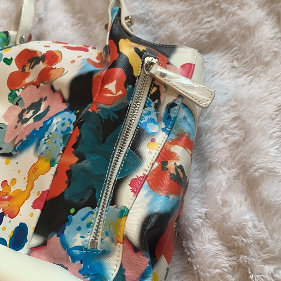 Sharif Genuine Leather Floral Handbag NWT - Picture 10 of 13